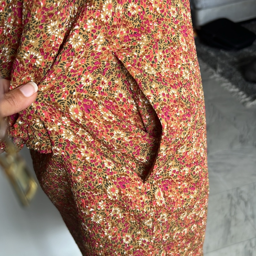 Balloon sleeves vintage floral dress size XS - Picture 9 of 10